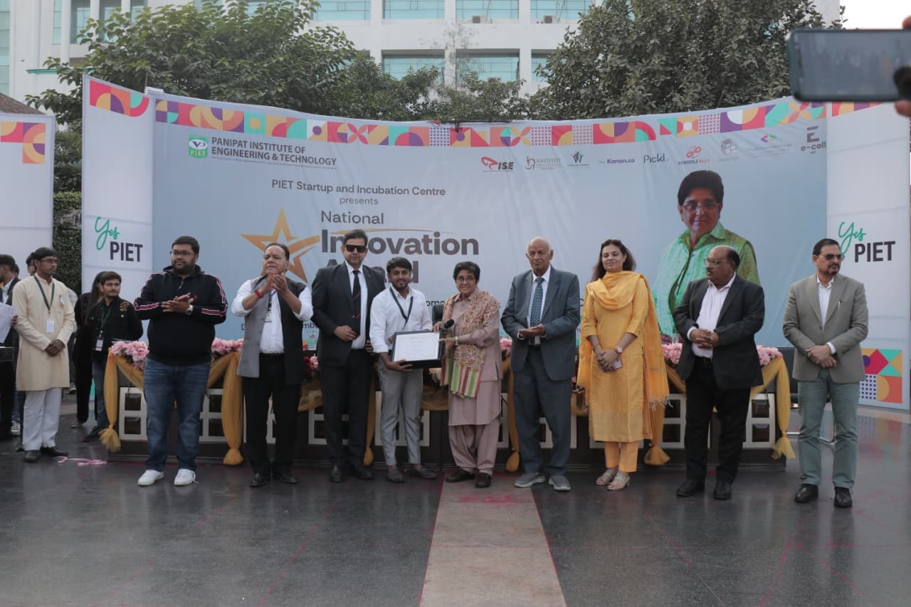 National Innovation Award ceremony, PIET Panipat