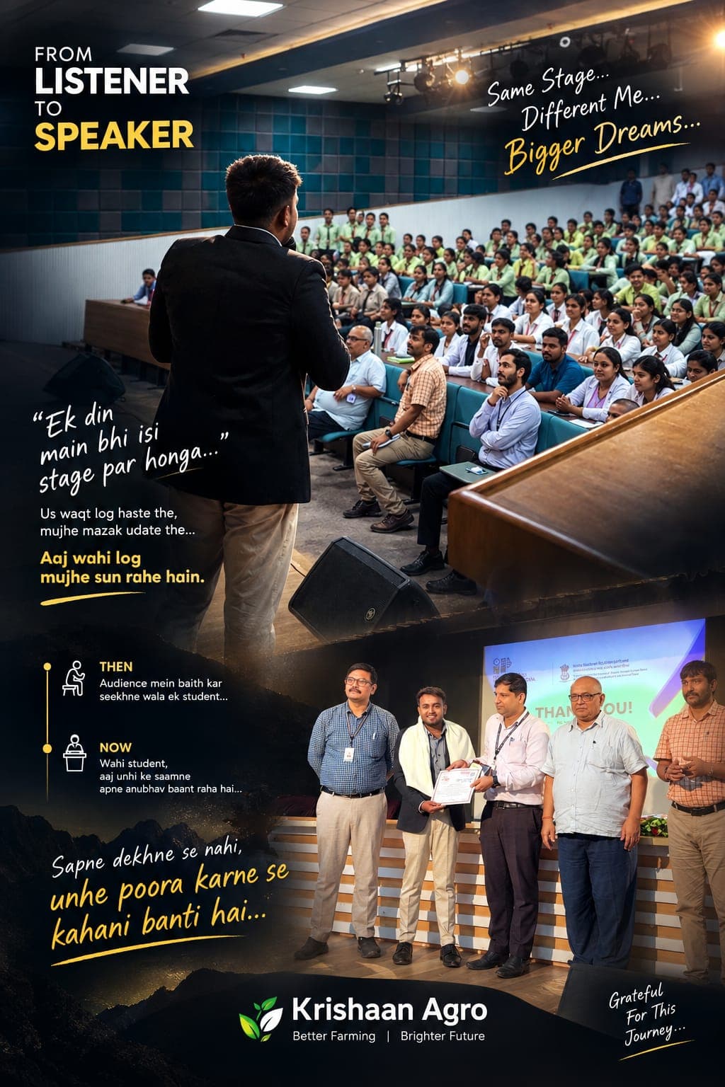 From listener to speaker